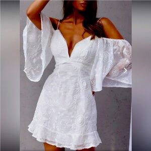 NWT!! Brand One and Only, White eyelet dress.